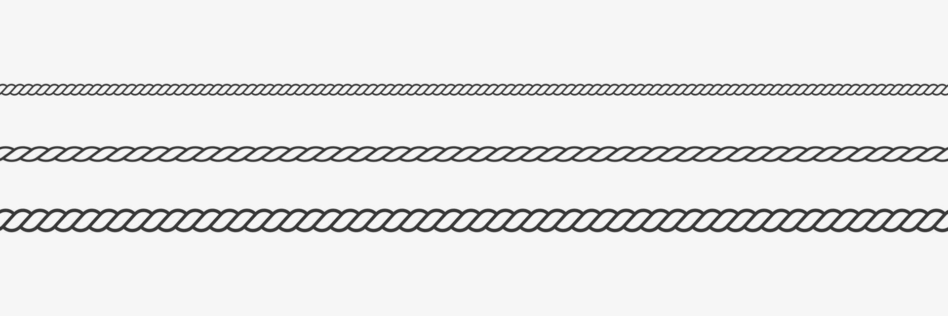 Rope lines Seamless Pattern vector