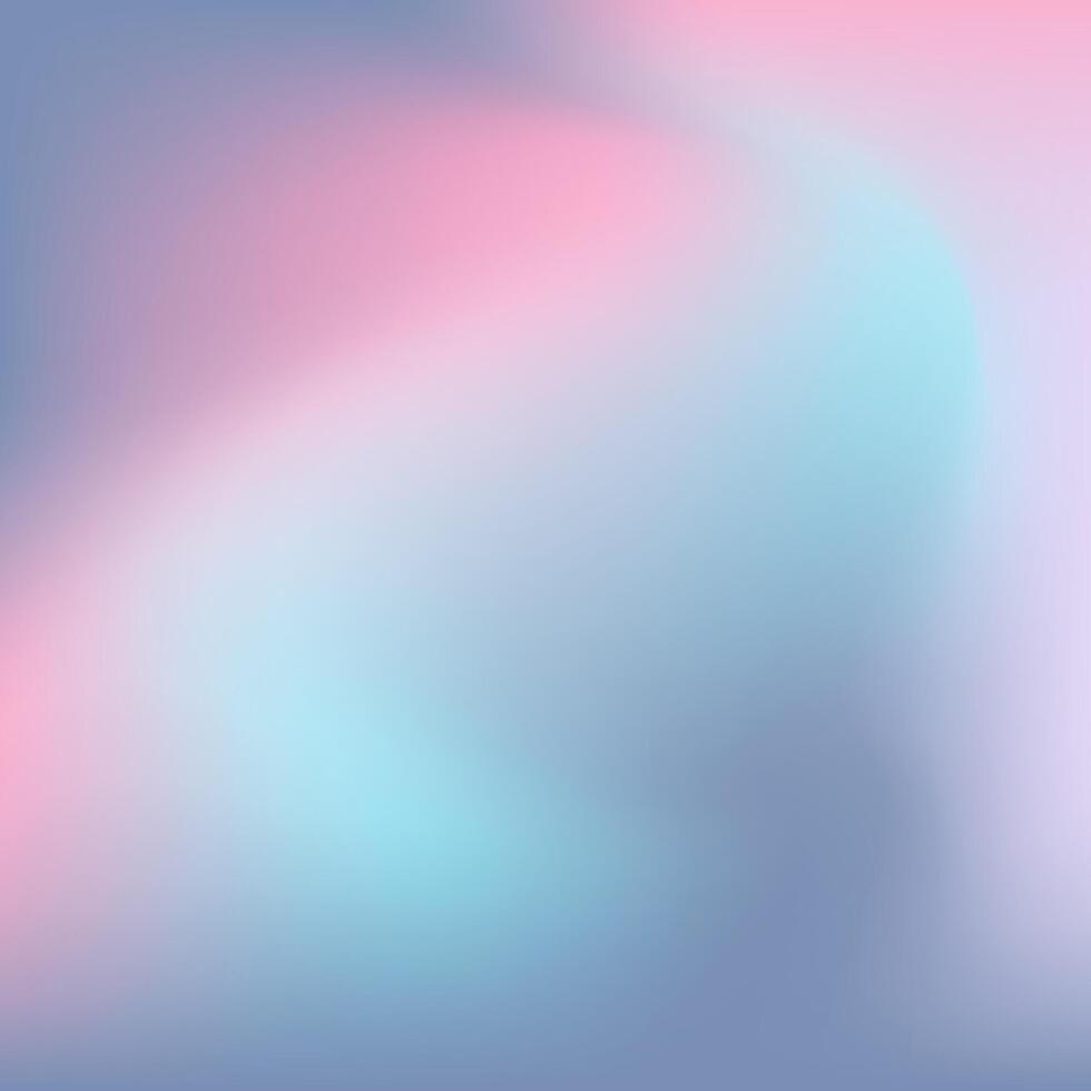 Blurred pastel gradient with smooth transitions of pink, blue, and lavender colors. Ideal for modern background, web or wallpaper vector