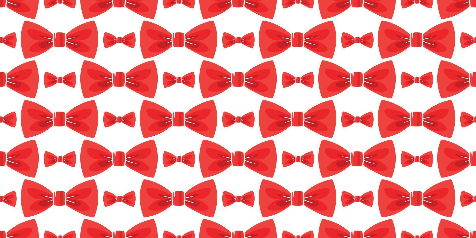 Seamless pattern Silhouette of a Bow tie. vector