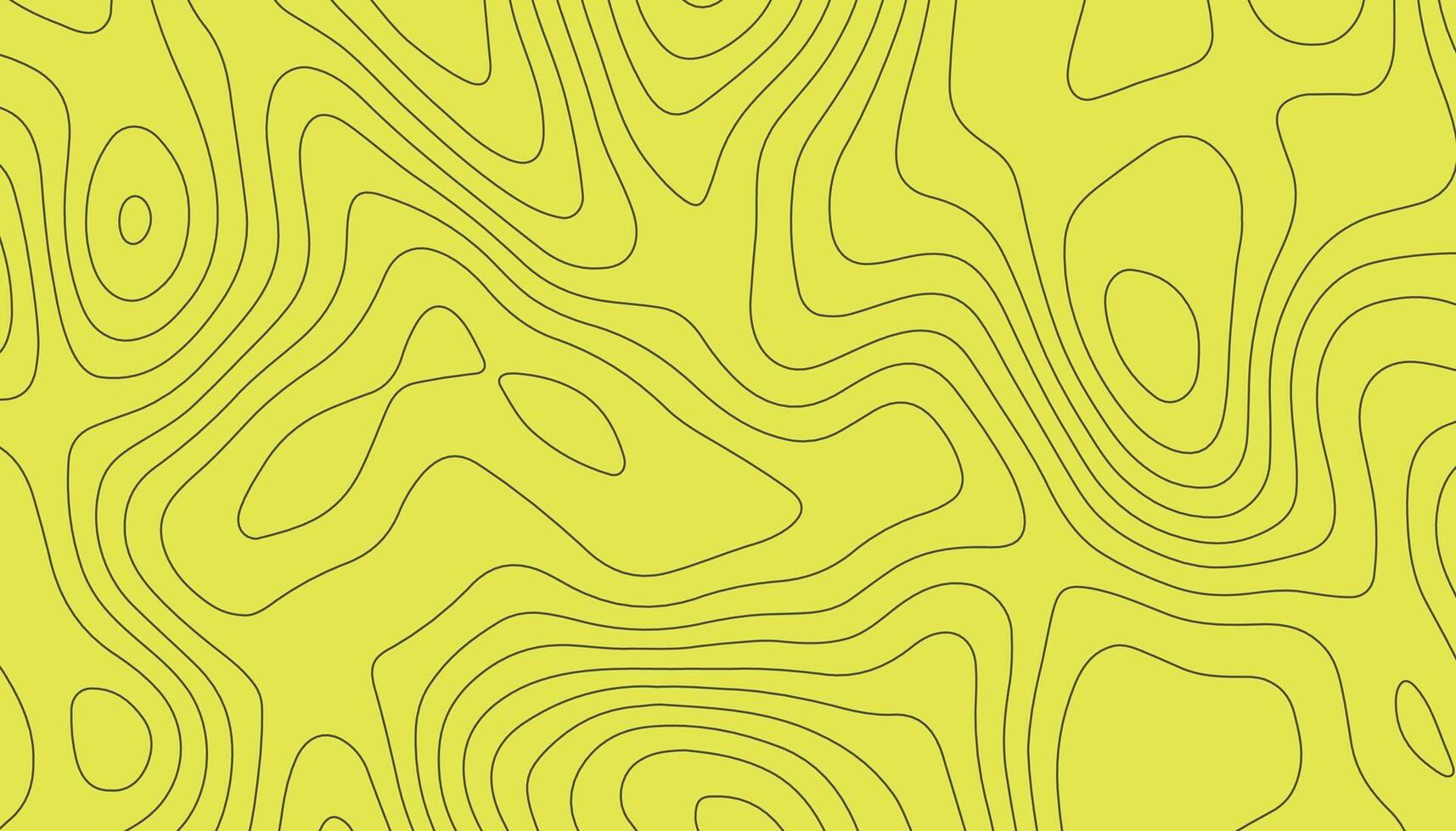 Bright Yellow Topographic Background vector