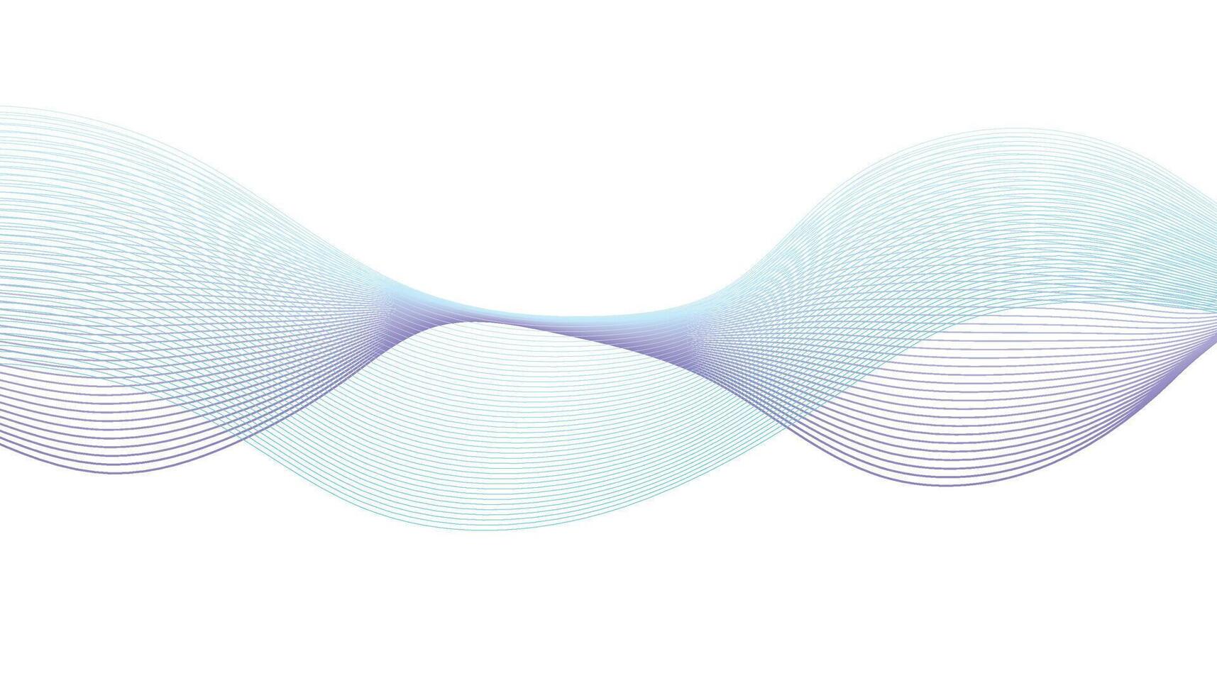 Abstract Cyan and Purple Wave Lines vector