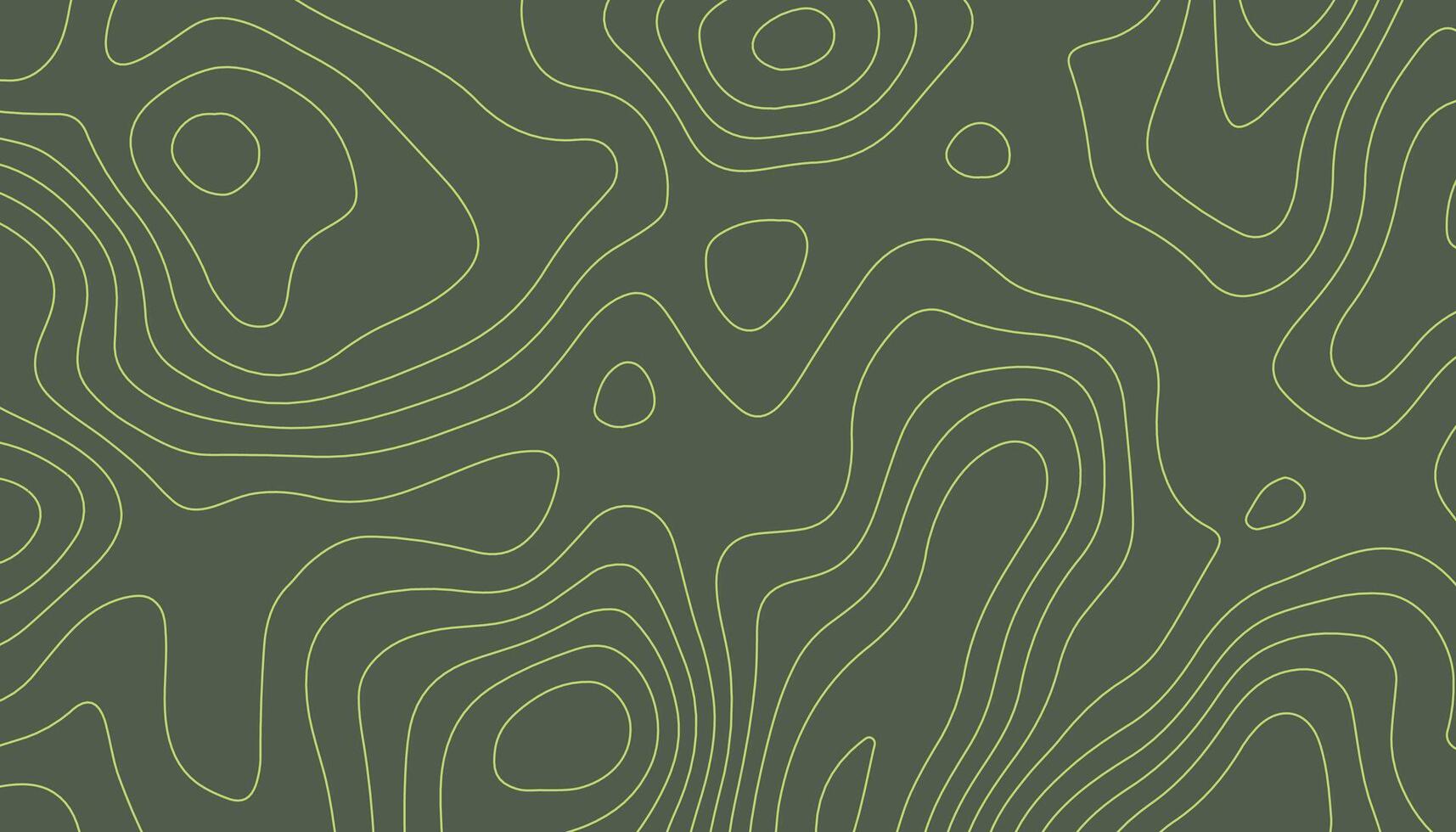 Abstract Topographic Map Background in Green Tones vector