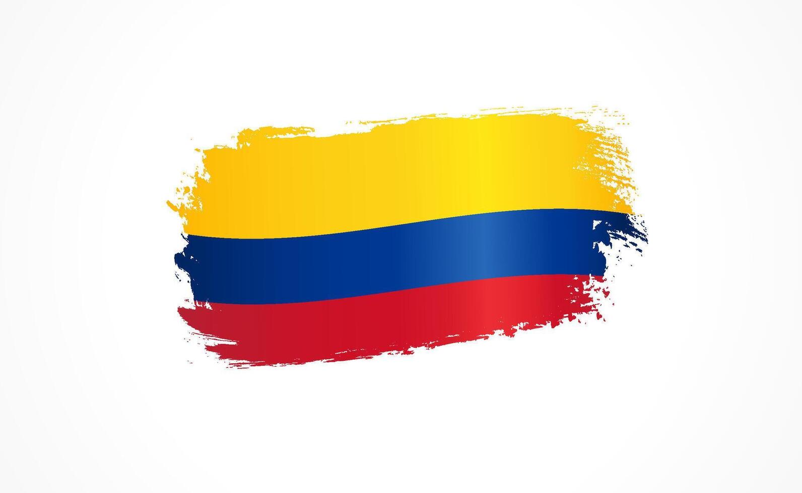 Creative artistic flag of Colombia vector