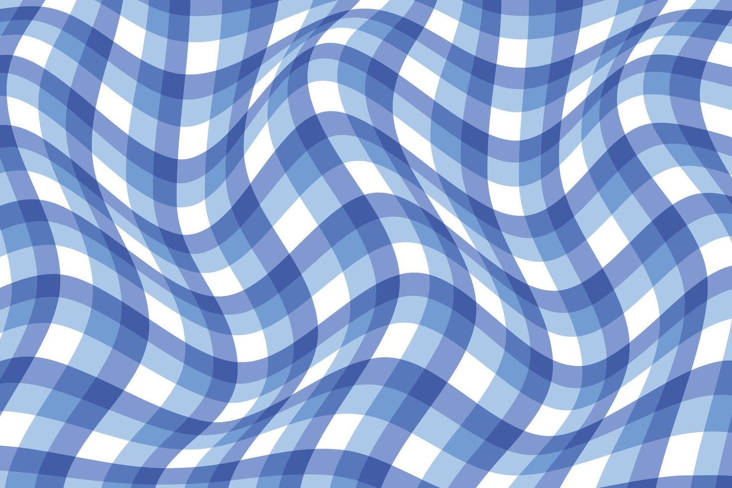 simple abstract dark light sky color plaid check line wavy pattern wavy blue gingham pattern vector