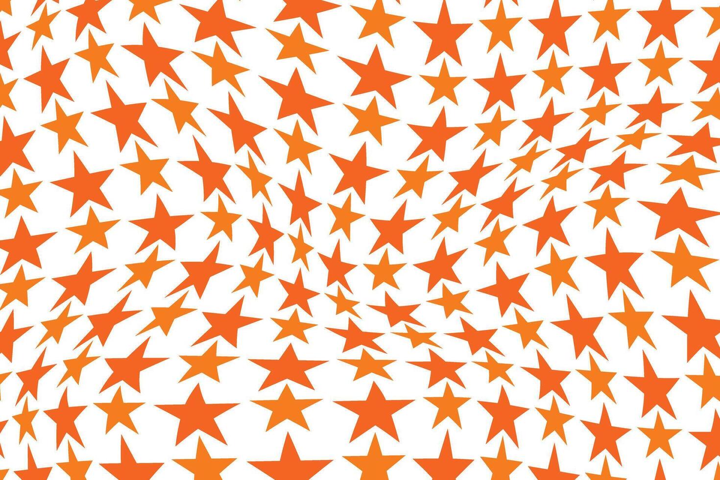 simple abstract dark light orange color big small star wavy pattern orange stars abstract on white background vector