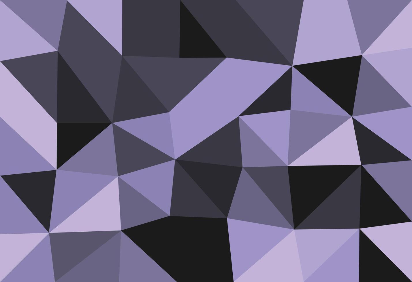 Abstract polygonal background. Triangles in purple and black colors. vector