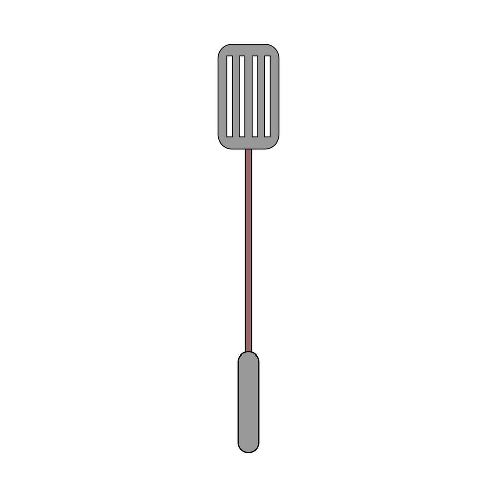 Minimalist cooking spatula illustration, ideal for BBQ, chef, kitchen, or food preparation graphics vector