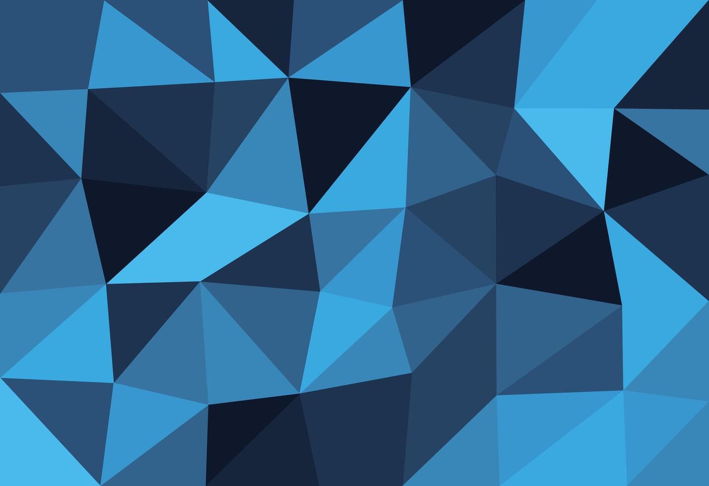 Blue abstract polygonal background. Geometric low poly background illustration. vector