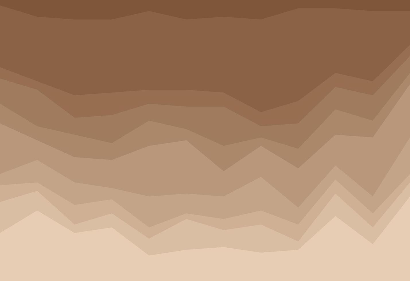 Brown Background with color lines. Different shades and thickness. Abstract pattern. vector