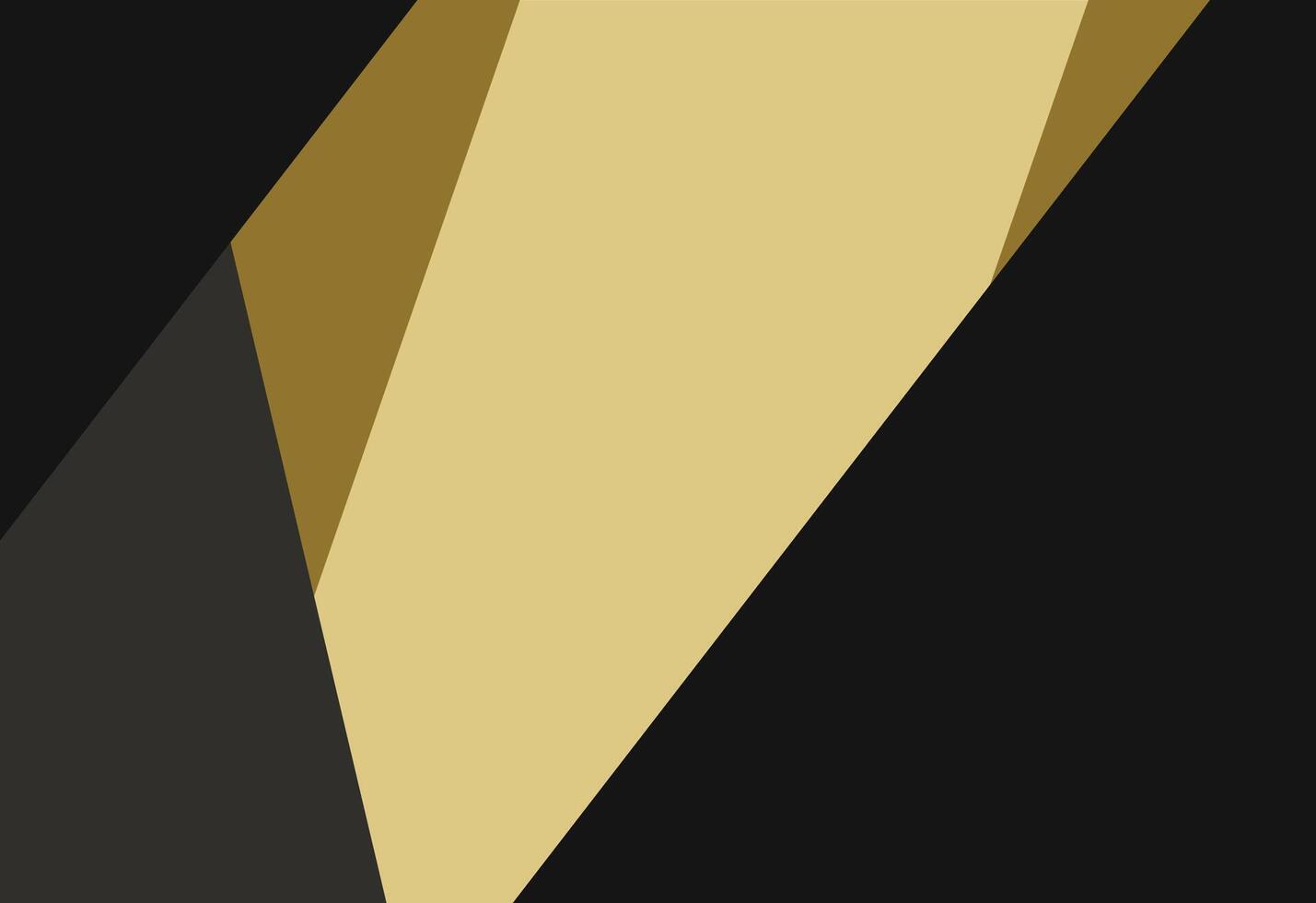 Geometrical Abstract A black and gold logo with a triangle shape, Stylish Geometric Background with Gold Accents vector