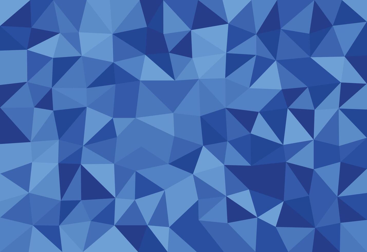 Blue abstract polygonal background. Geometric origami style with gradient vector