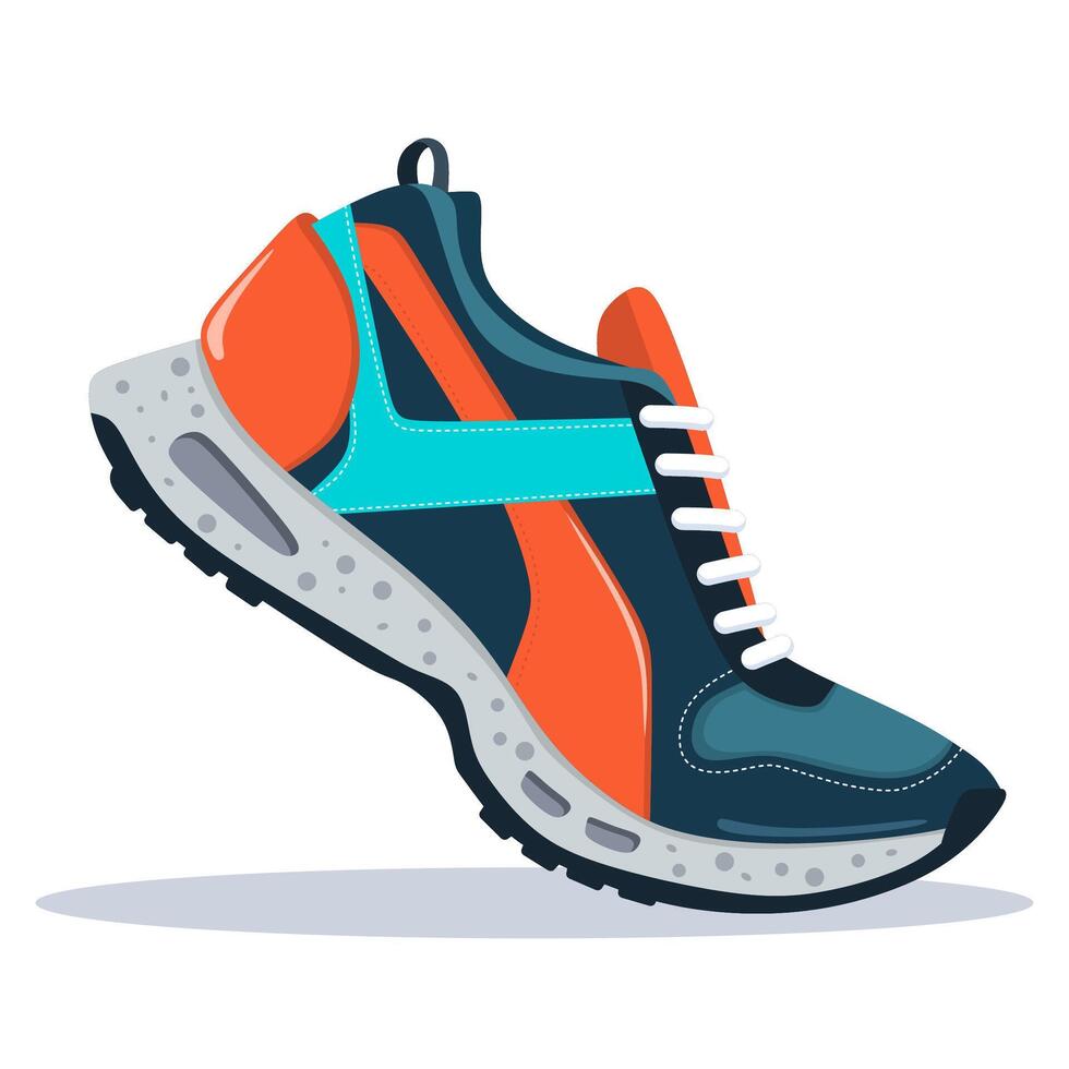sports shoe for activity lifestyle icon isolated on white background vector