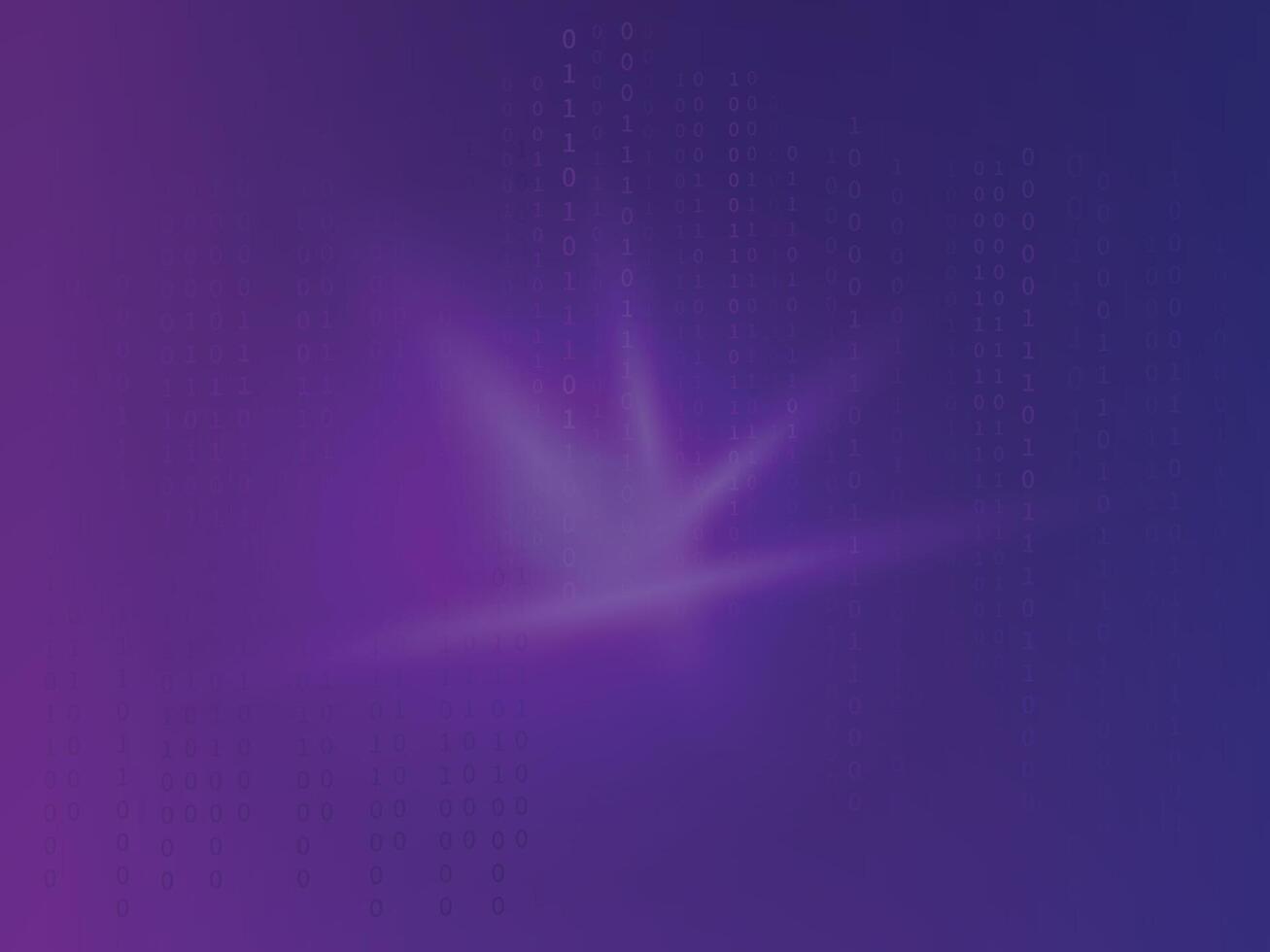 Abstract binary code background with matrix-style falling zero numbers, ideal for hackathons, digital events, cybersecurity, and futuristic technology designs vector