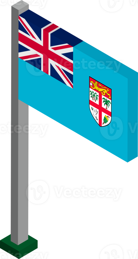 Fiji Flag in Isometric dimension. png