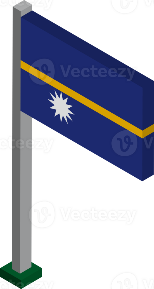 Nauru Flag in Isometric dimension. png