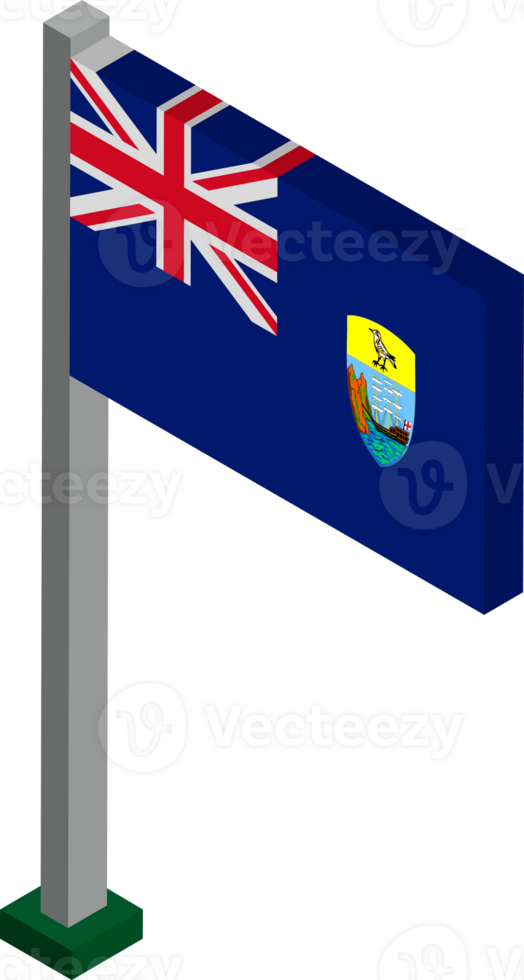 Saint Helena Flag in Isometric dimension. png