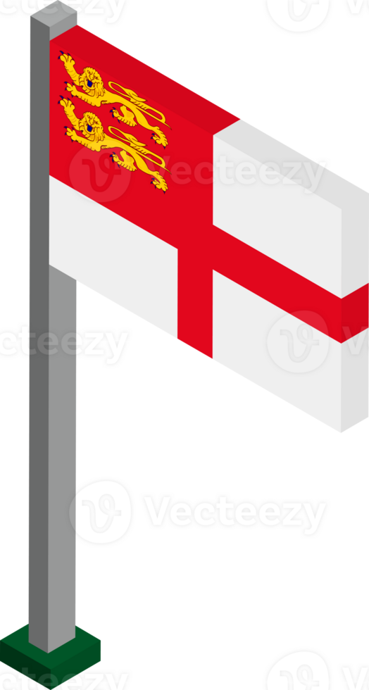 Sark Flag in Isometric dimension. png