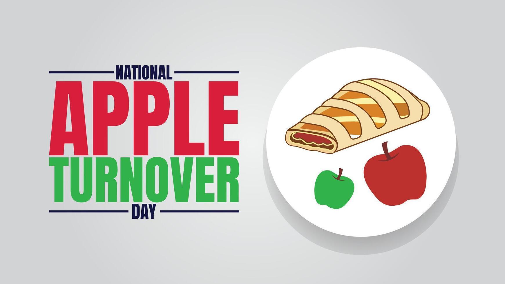 A Delicious Tribute to Pastry Perfection, apple turnover day vector