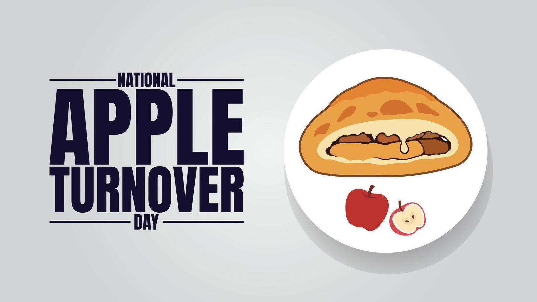 National Apple Turnover Day, Celebrate with Sweet, Flaky Goodness vector