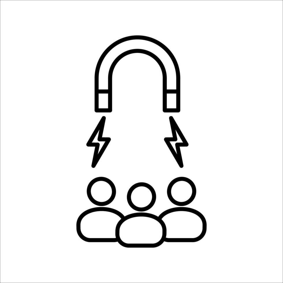 Retention Employee People Icon Symbol isolated white background. illustration. color editable. vector