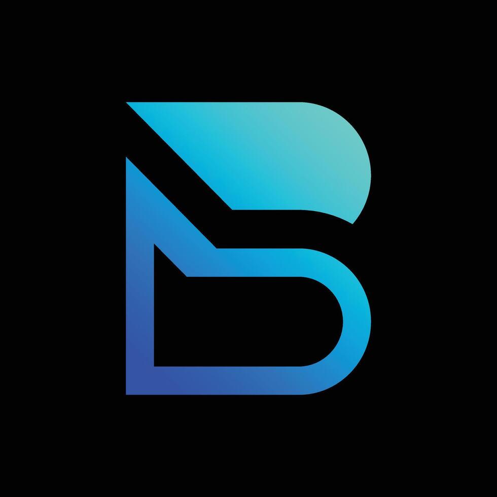 Initial Letter B logo icon design template elements vector