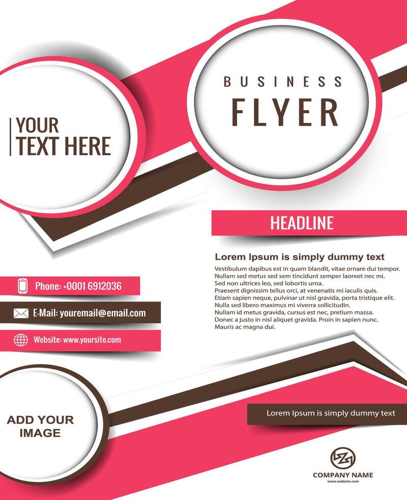Business flyer template design vector