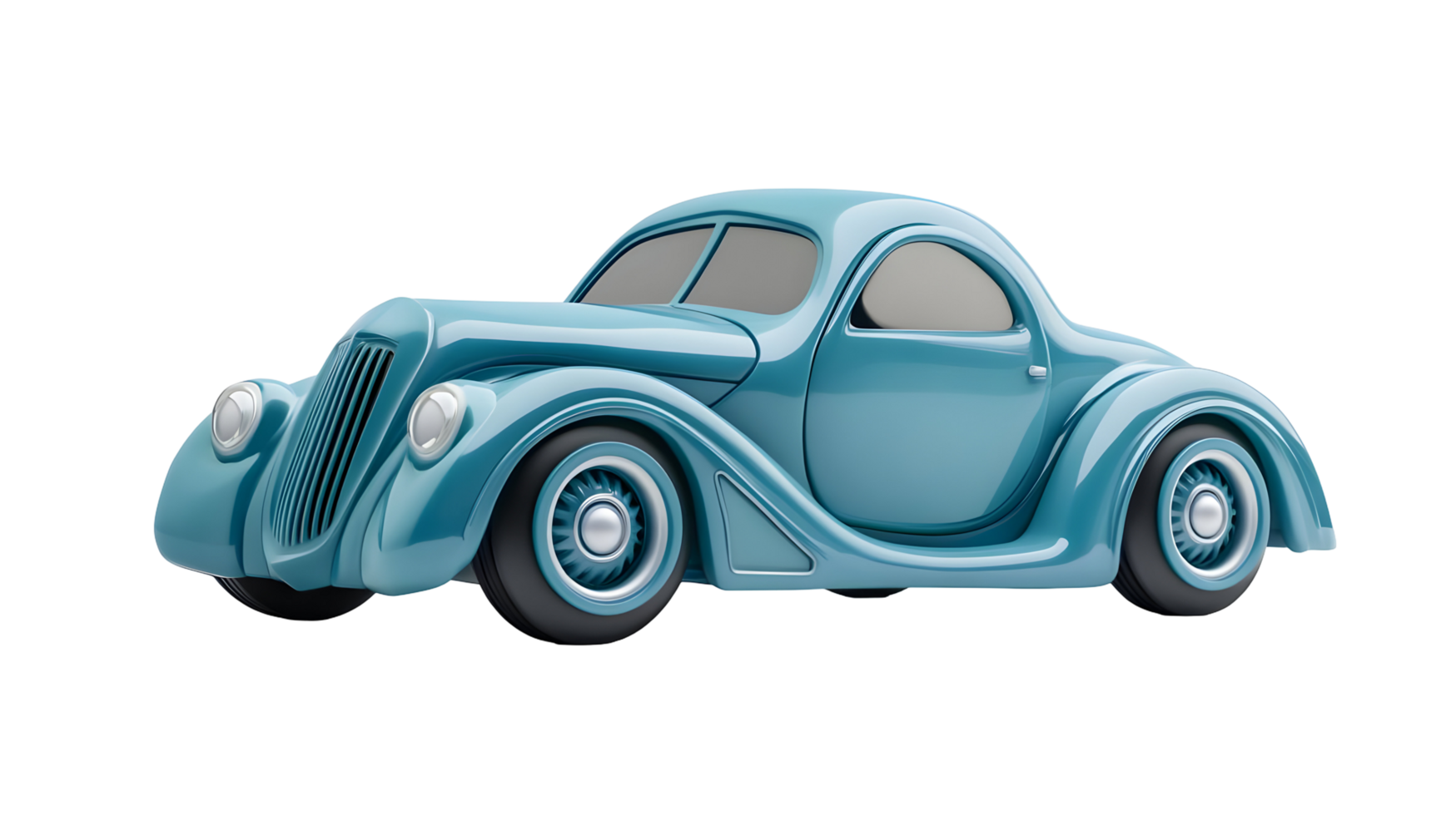 Elegant vintage vehicle illustration in a classic shade isolated on transparent background. png