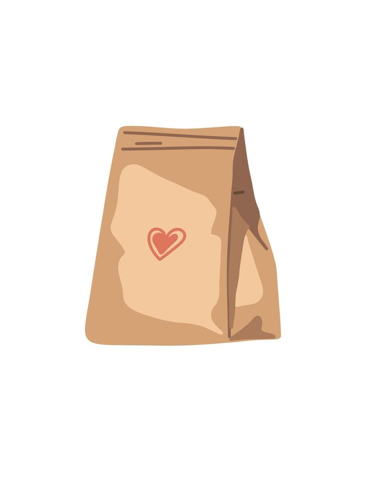 illustration box with groceries vector