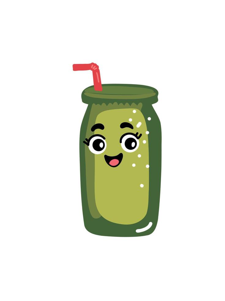 fun cartoon drink for kids vector
