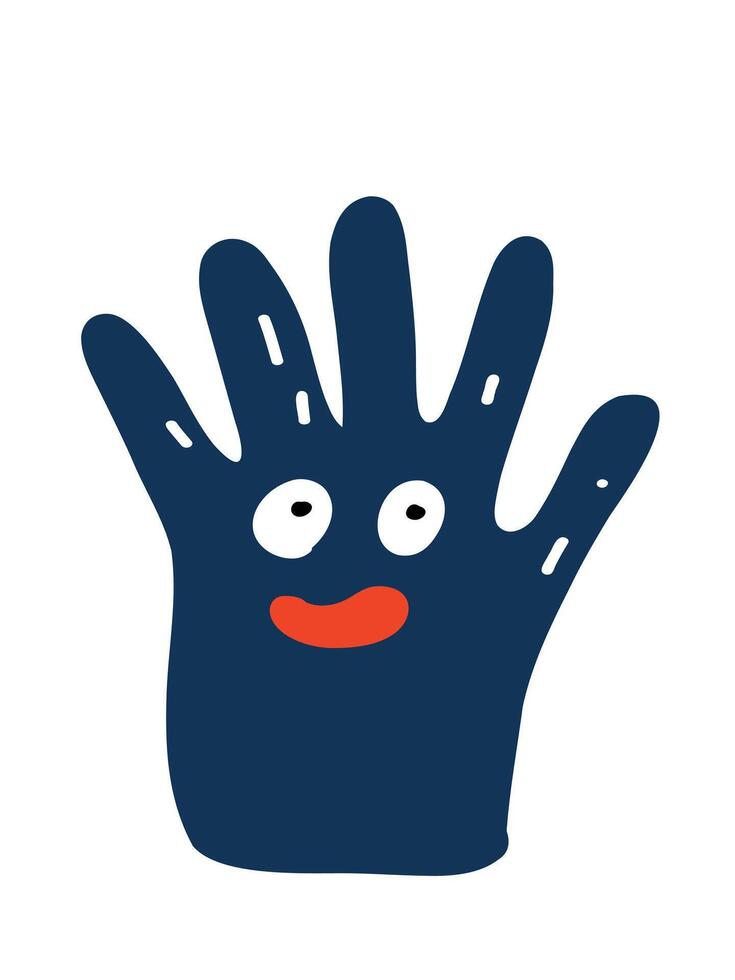funny cartoon hero on white background illustration vector