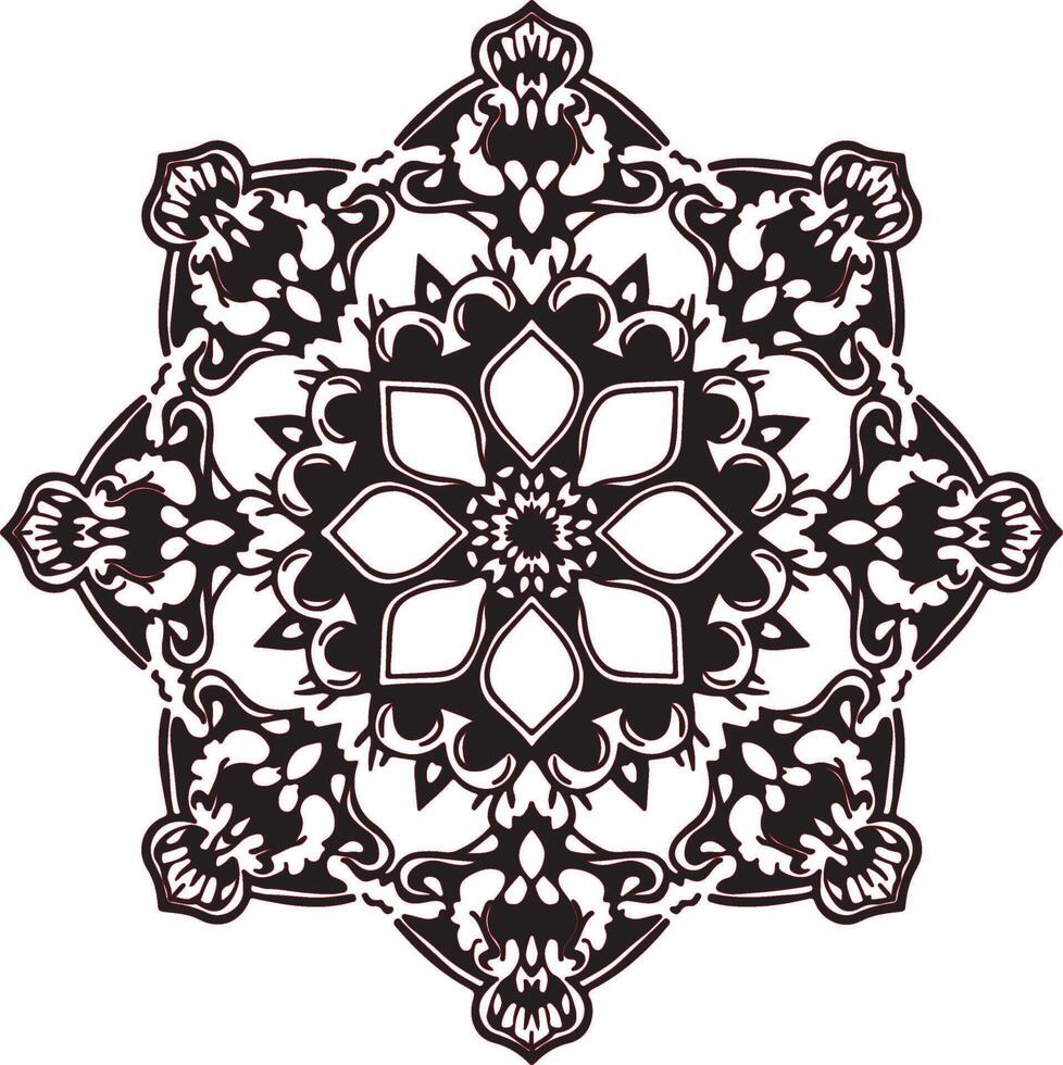 Meditative Mandala Artwork vector