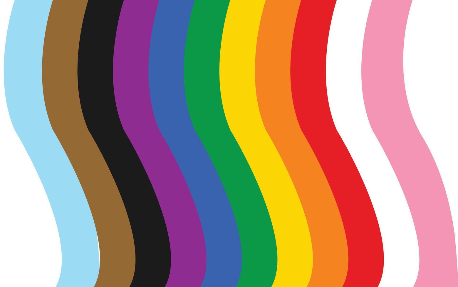 Progress Pride Flag Representation A Symbol of Inclusion and Unity vector