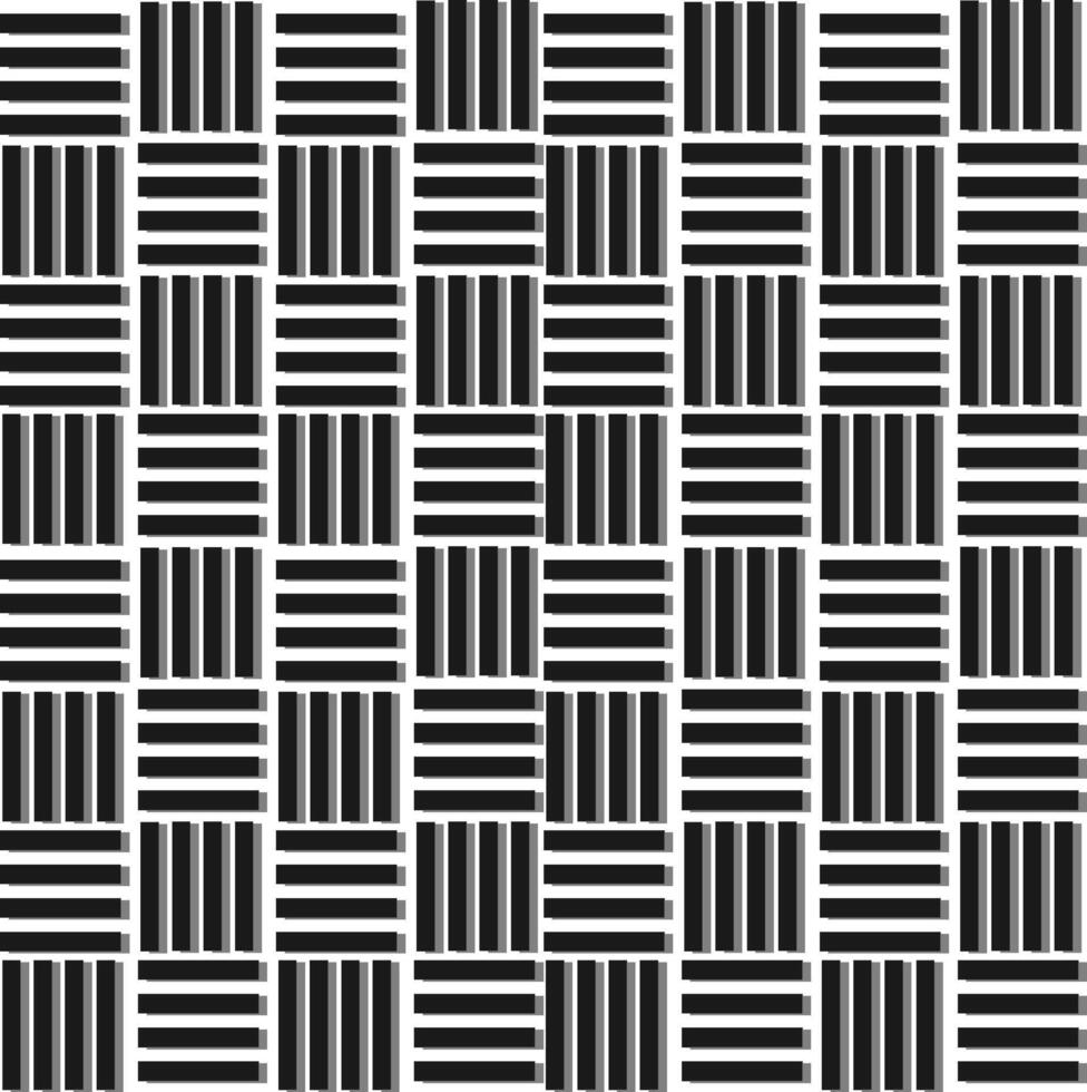 Black and White Geometric Stripe Pattern vector