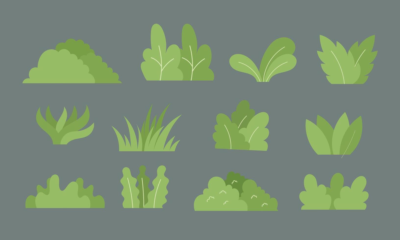 Fresh Green Bushes vector
