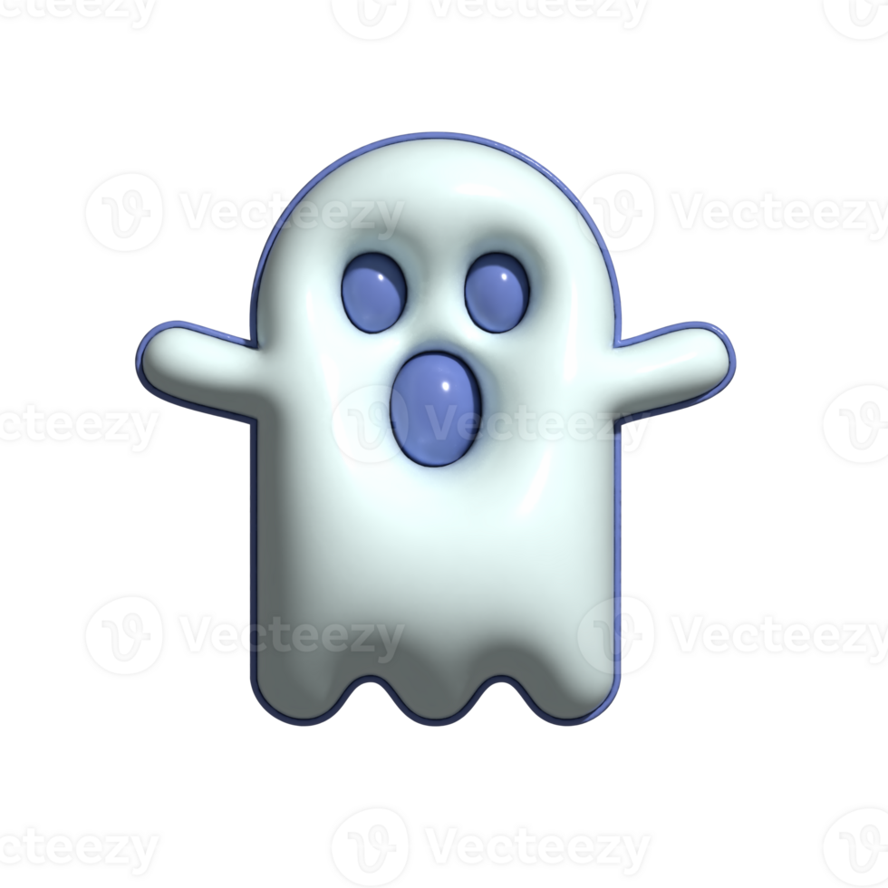 Cute 3D Phantom and Ethereal Haunting Icons png