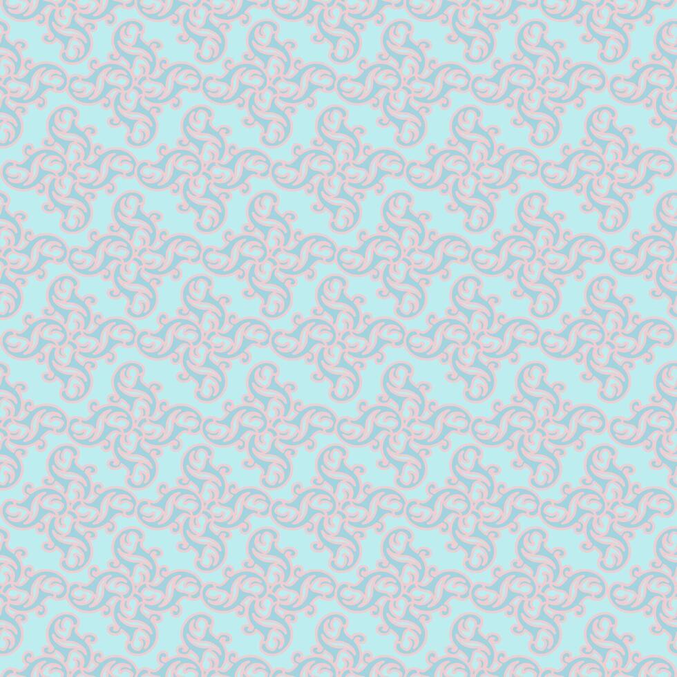 Pastel swirl pattern on blue background vector
