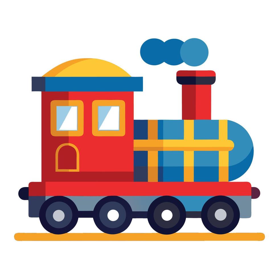 Trains clipart on white background vector
