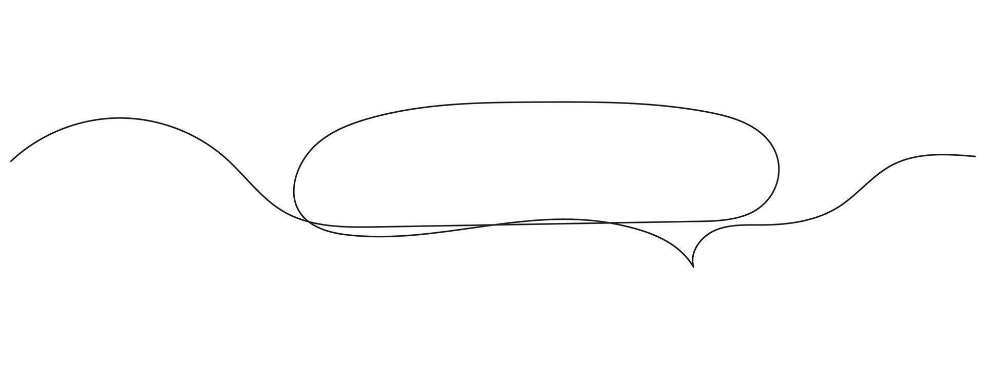 Continuous line drawing of speech bubbles, price tags, and stickers. Minimalist black and white banners, badges, and posters. Isolated on white. vector