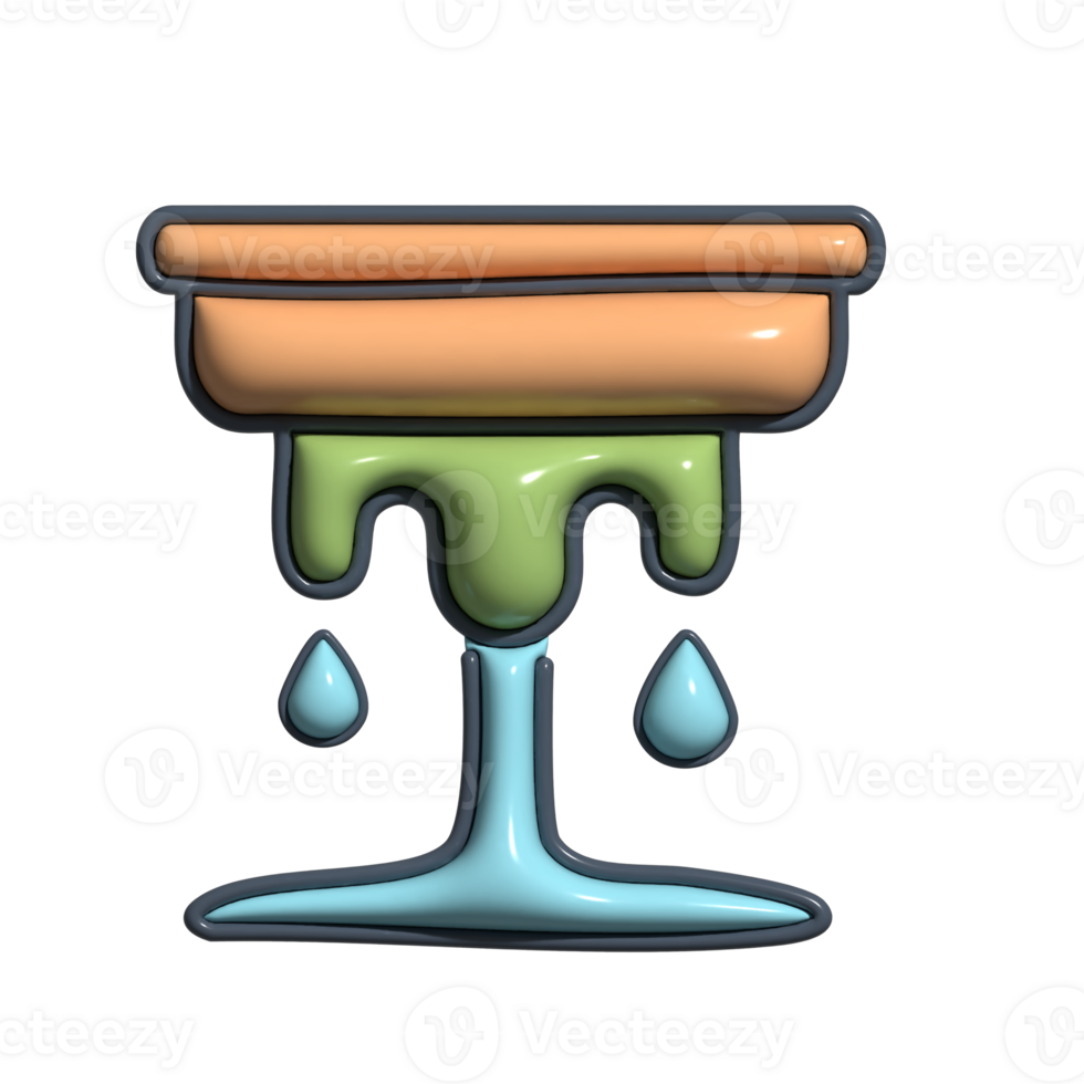 Adorable 3D Dripping Liquid and Problem Symbols png