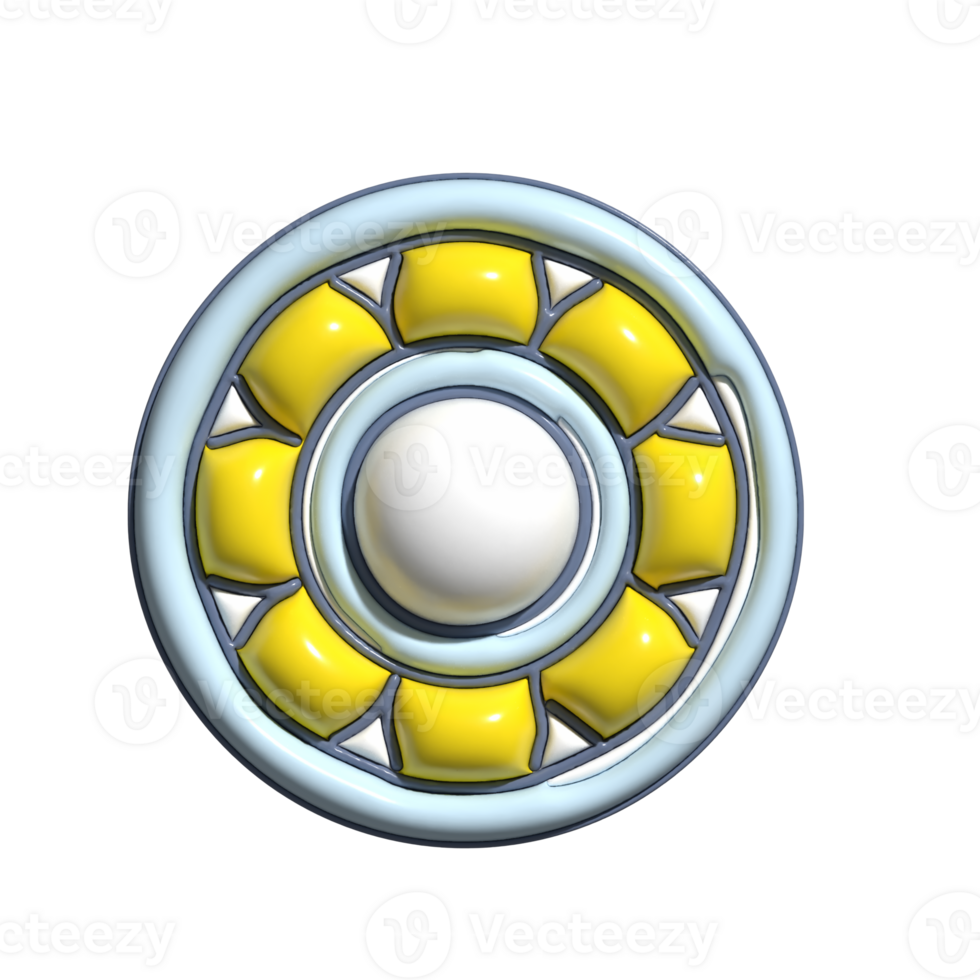 Essential 3D Machine Component and Engineering Icons png
