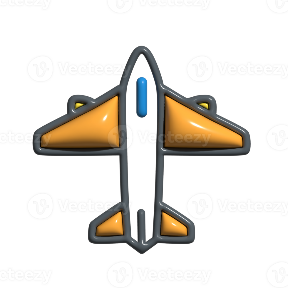 Dynamic 3D High-Speed Flight and Modern Jet Icons png
