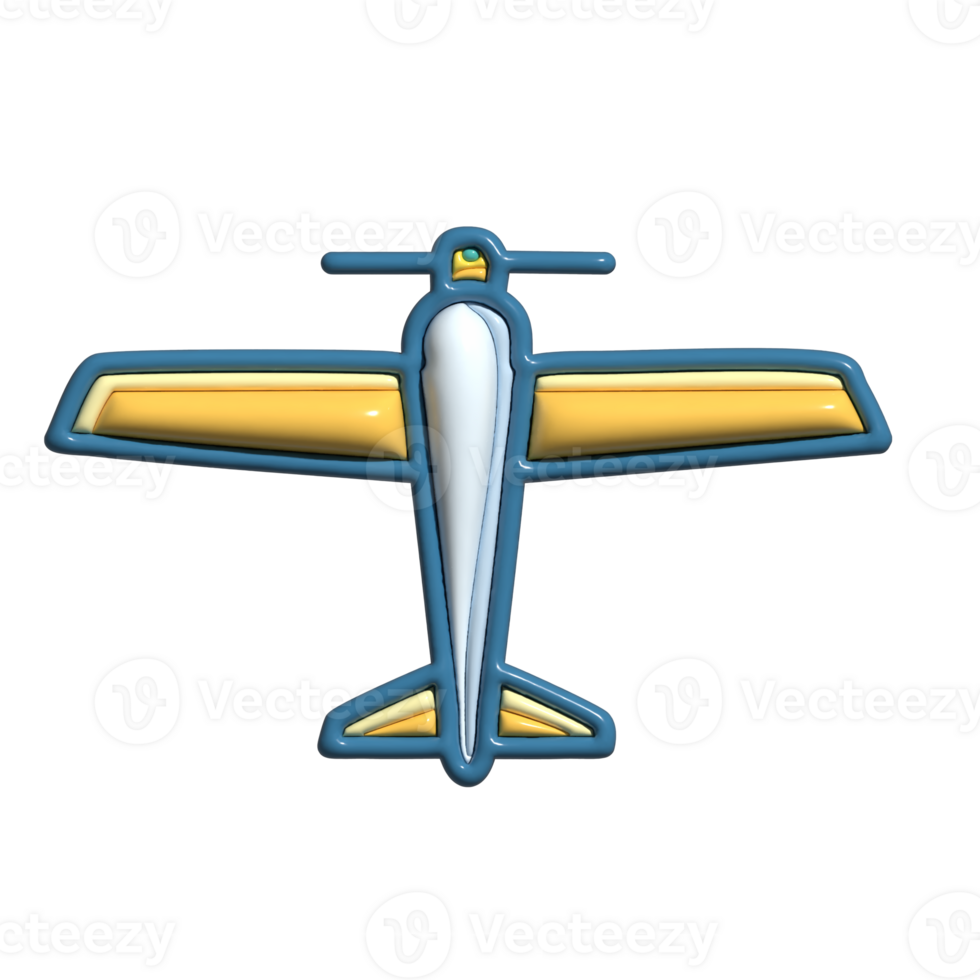 Adorable 3D Sailplane and Silent Flying Symbols png