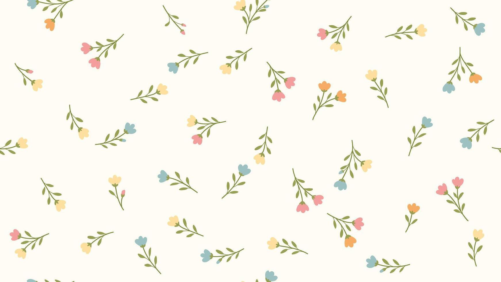 Cute flower seamless pattern liberty style, repeat design for fashion, fabric, wrapping, decor vector
