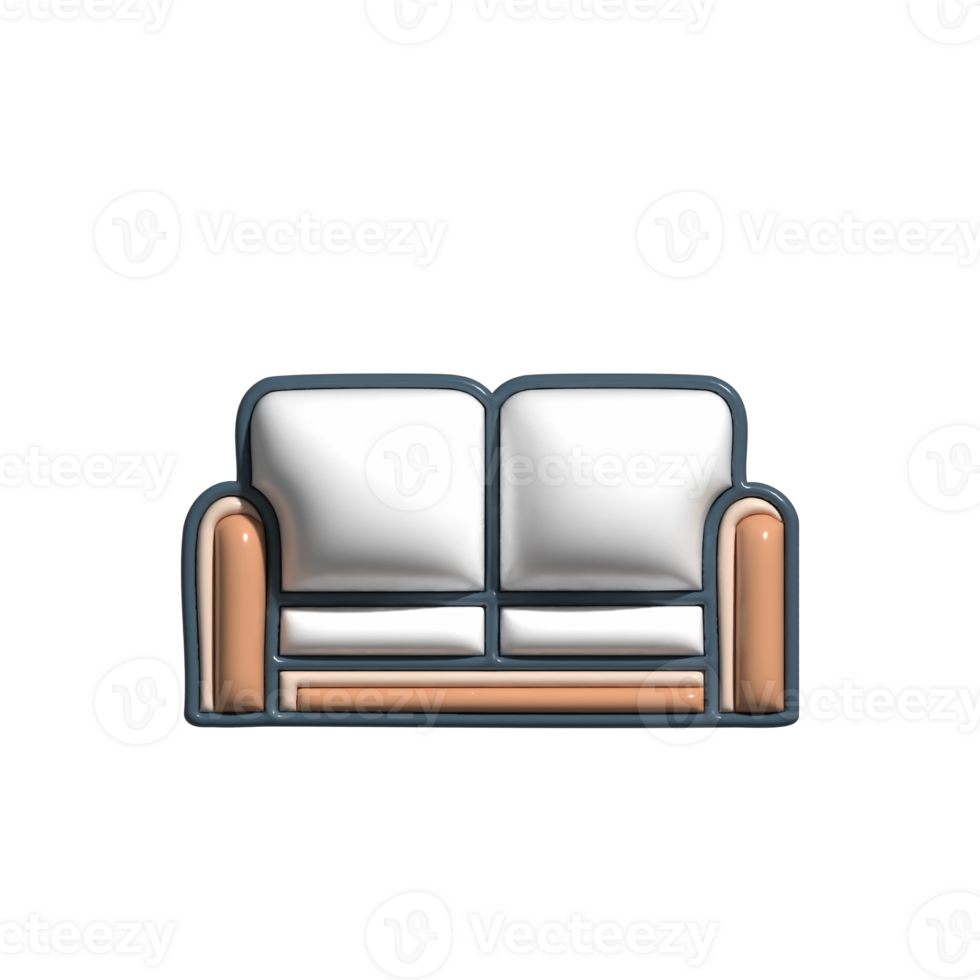 Stylish 3D Airport Lounge and VIP Area Icons png
