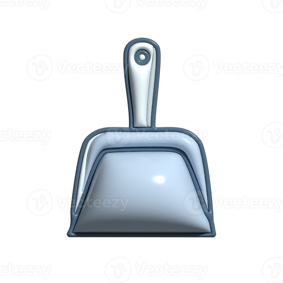 3D Cartoon Dustpan Cleaning Tool Icons png
