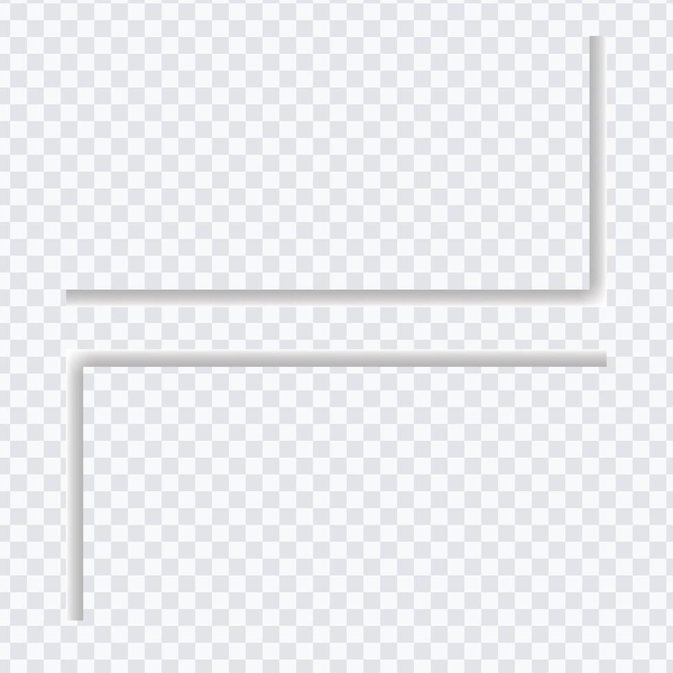 Shadow rectangle frame background with horizontal line background vector