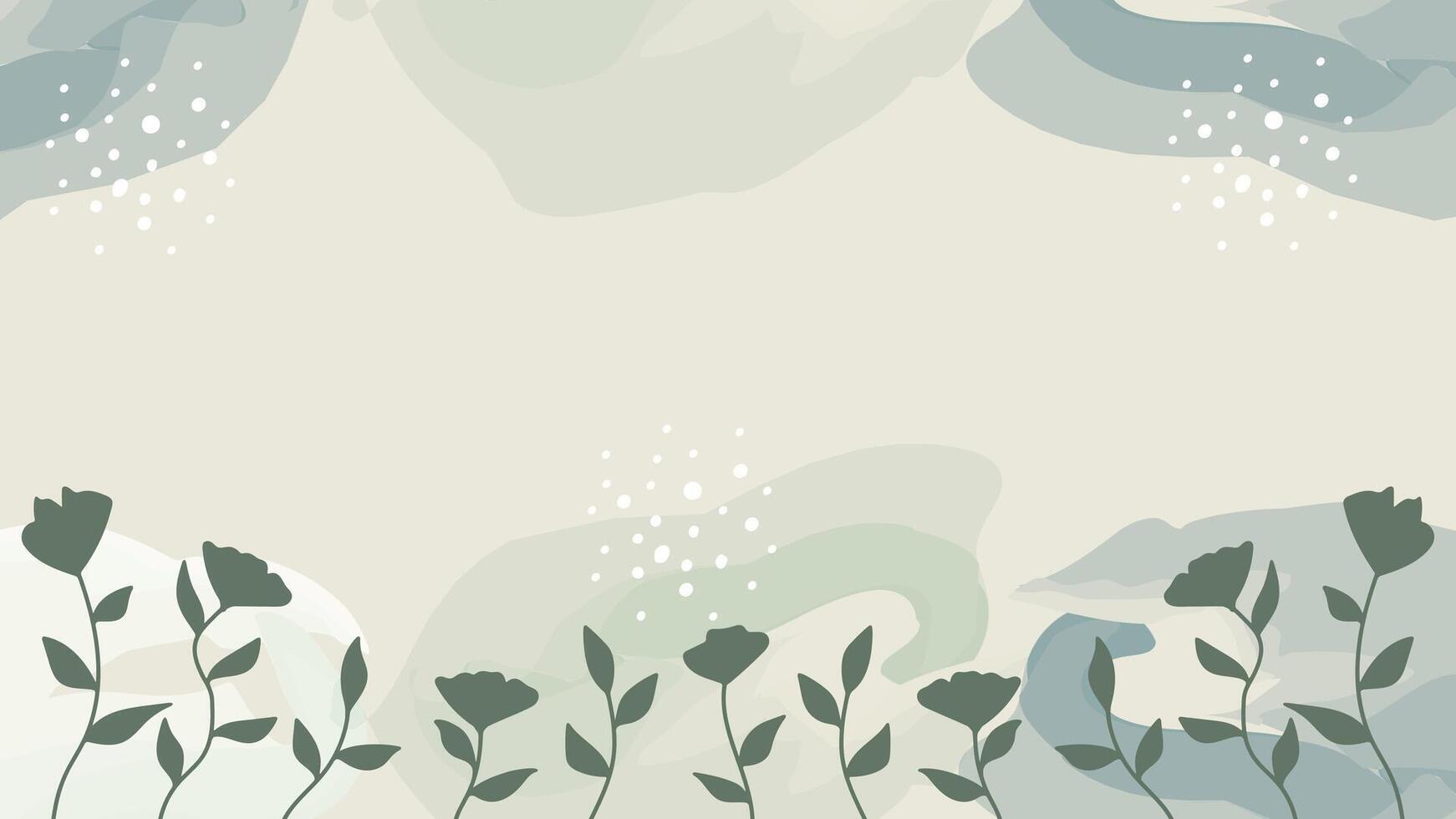 Floral background with soft colors and patterns vector