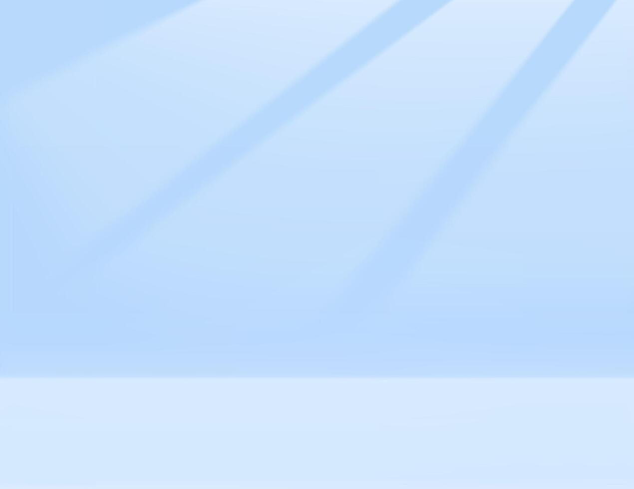 Clean white limbo background with soft blue gradient lighting vector