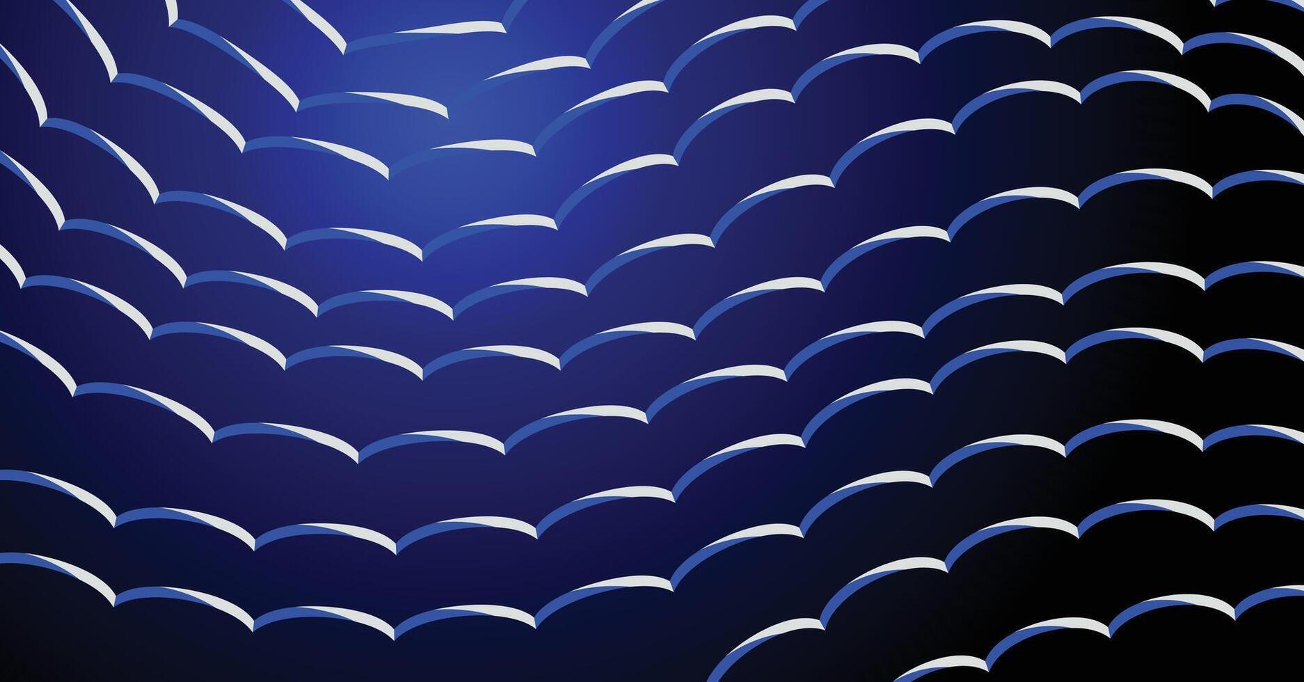 Futuristic Abstract Blue Gradient Scale Geometric Pattern Background vector