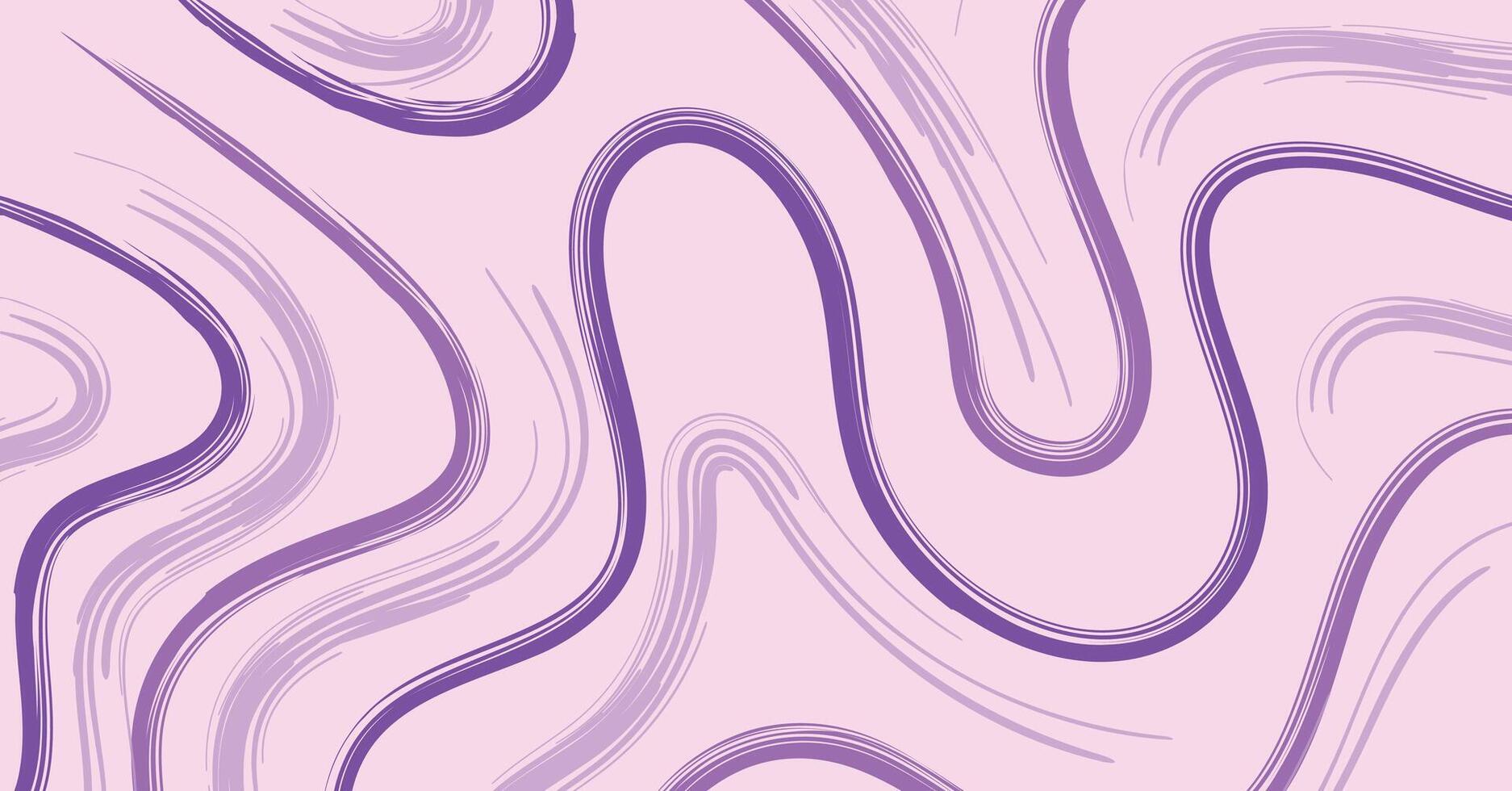 Purple Swirling Paint Brush Strokes Abstract Background Pattern vector
